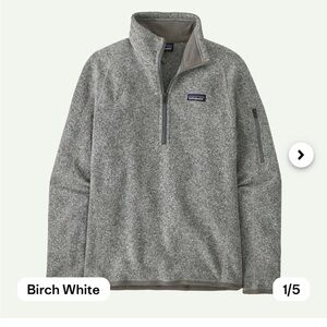 Patagonia Birch White Fleece Pullover